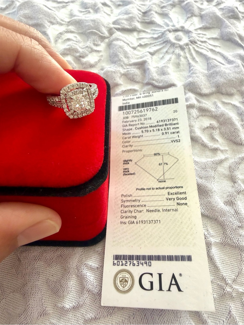 REAL Diamond Engagement Ring